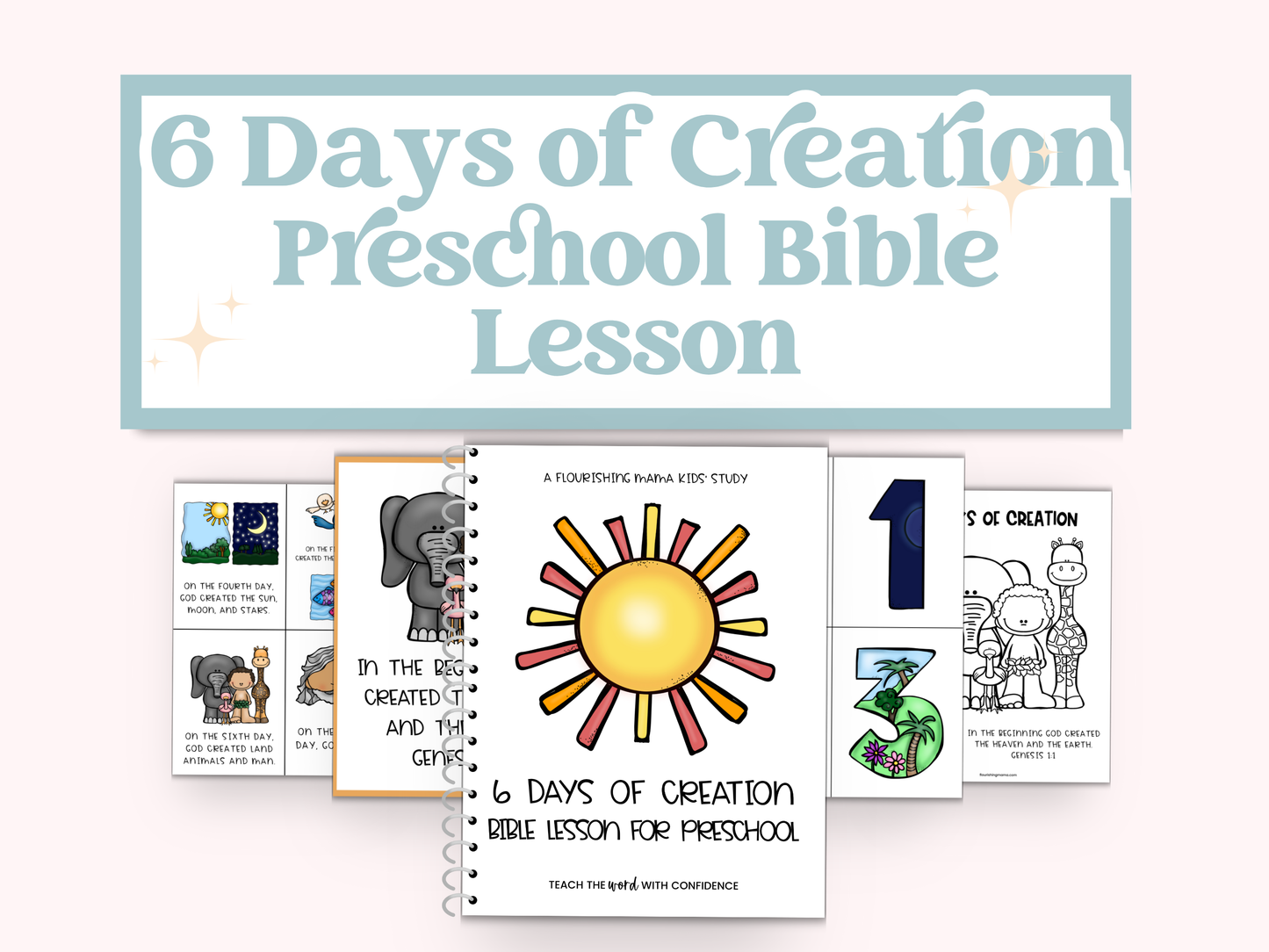 6 Days of Creation Bible Lesson for Preschool | Print and Go Bible Lesson