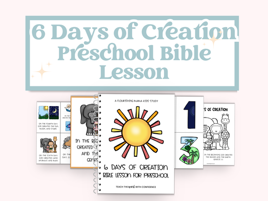 6 Days of Creation Bible Lesson for Preschool | Print and Go Bible Lesson