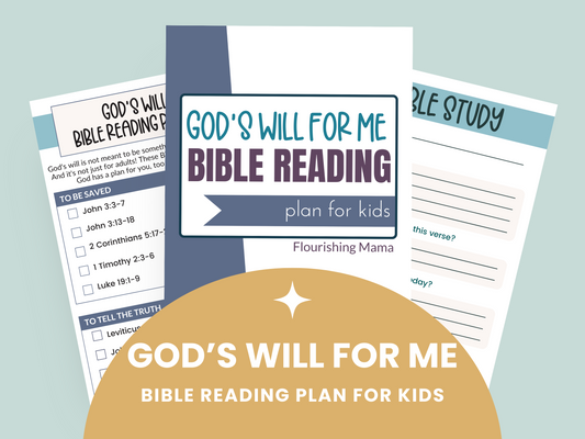 God's Will for Me Bible Reading Plan for Kids