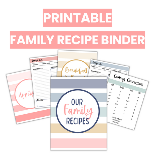 Our Family Recipes Binder