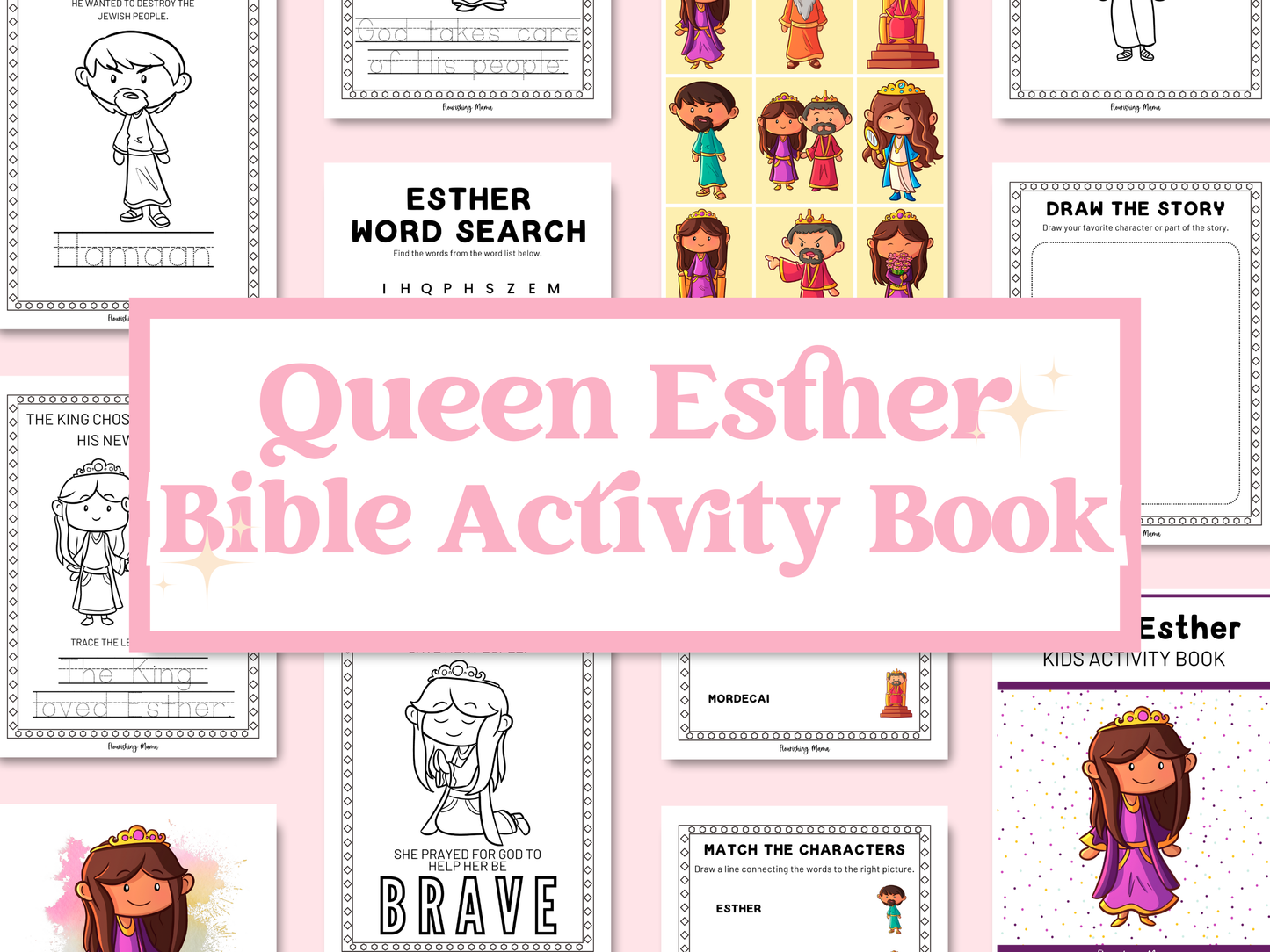 Esther Bible Storybook and Activities Bundle (Printable)