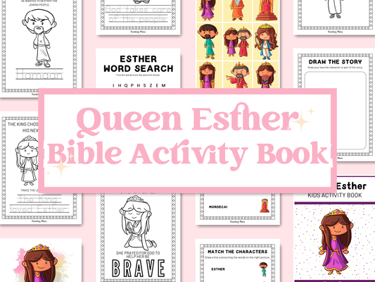 Esther Bible Storybook and Activities Bundle (Printable)