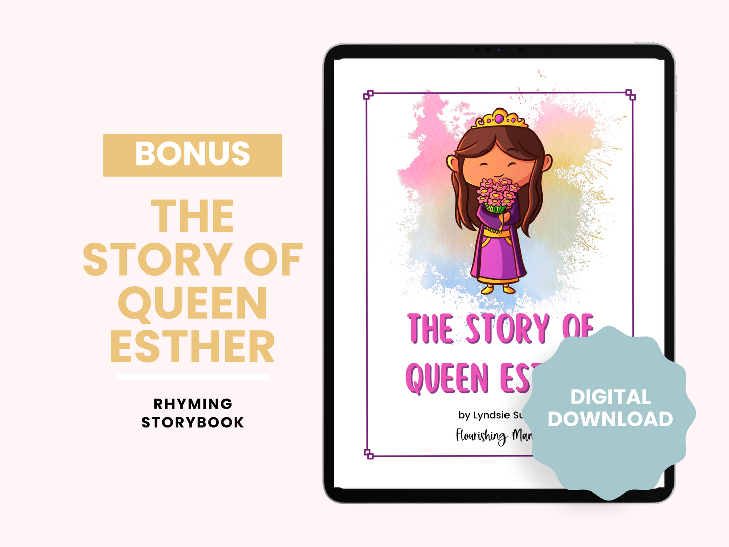Esther Bible Storybook and Activities Bundle (Printable)